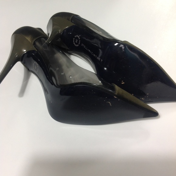 Stella McCartney Vegetarian Friendly Green Heels - Picture 5 of 9